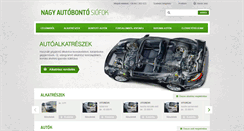 Desktop Screenshot of nagyautobonto.hu