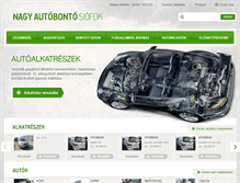 Tablet Screenshot of nagyautobonto.hu